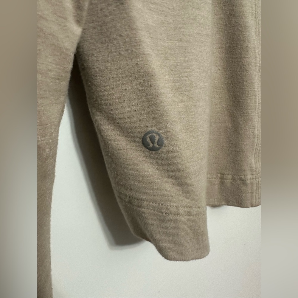 Tan lululemon cropped hoodie - Picture 3 of 4